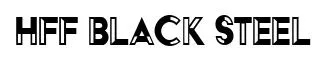 HFF Black Steel original font preview