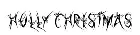 Holly Christmas original font preview