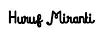Huruf Miranti Bold preview