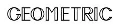 Geometric original font preview