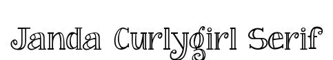 Janda Curlygirl Serif