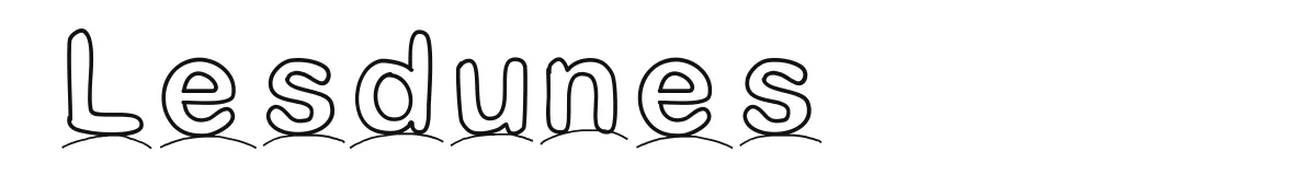 Lesdunes original font preview