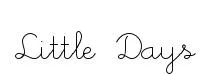 Little Days original font preview
