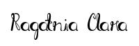 Ragatnia Clara original font preview