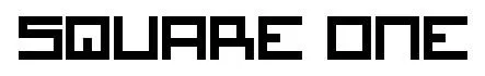 Square One font preview