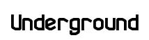 Underground original font preview