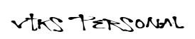 Vtks Personal original font preview