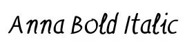 Anna Bold Italic