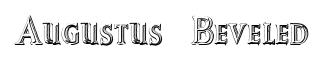 Augustus Beveled original font preview