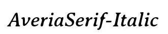 AveriaSerif-Italic