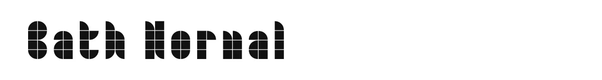 Bath Normal original font preview