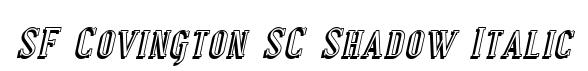 SF Covington SC Shadow Italic