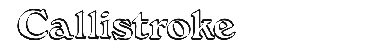 Callistroke original font preview