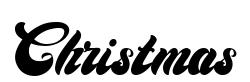 Christmas original font preview