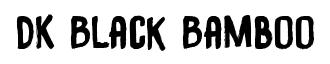 DK Black Bamboo original font preview