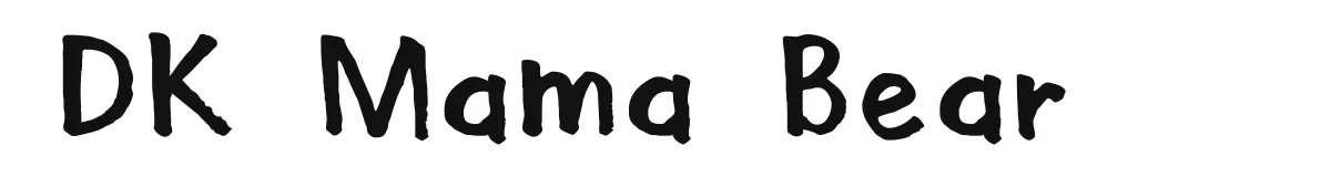 DK Mama Bear font preview