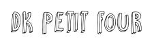 DK Petit Four original font preview
