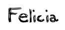 Felicia original font preview