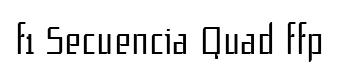 f1 Secuencia Quad ffp original font preview