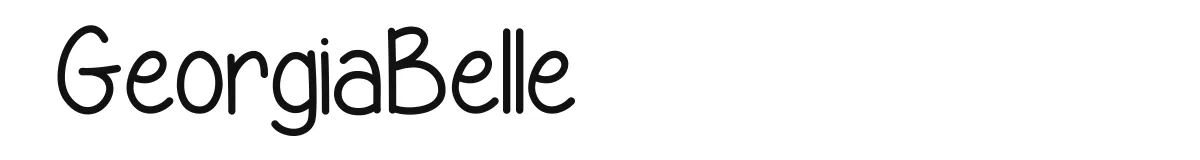 GeorgiaBelle original font preview