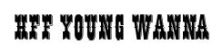 HFF Young Wanna original font preview