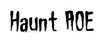 Haunt AOE original font preview
