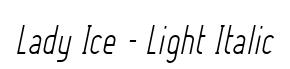 Lady Ice - Light Italic