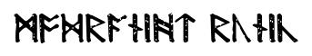 Modraniht Runic original font preview