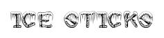 ice sticks original font preview