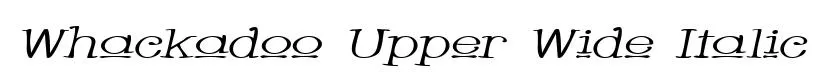 Whackadoo Upper Wide Italic