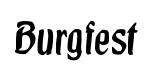 Burgfest original font preview