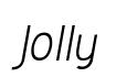 Jolly Italic preview