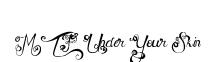MTF Under Your Skin original font preview