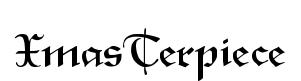 XmasTerpiece original font preview