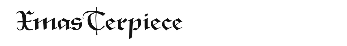 XmasTerpiece font preview