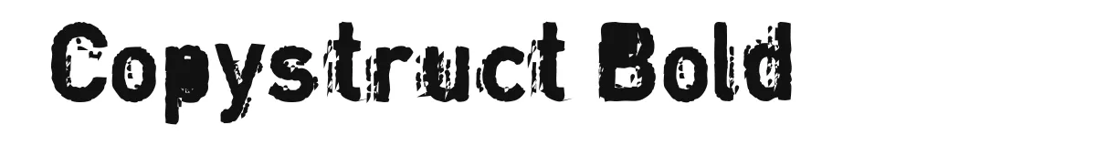 Copystruct Bold original font preview