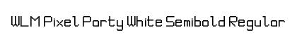 WLM Pixel Party White Semibold Regular