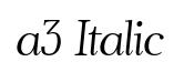 a3 Italic
