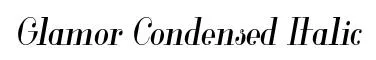 Glamor Condensed Italic