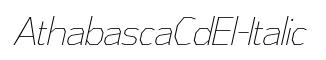 AthabascaCdEl-Italic