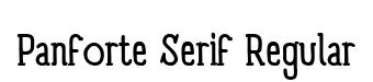 Panforte Serif Regular