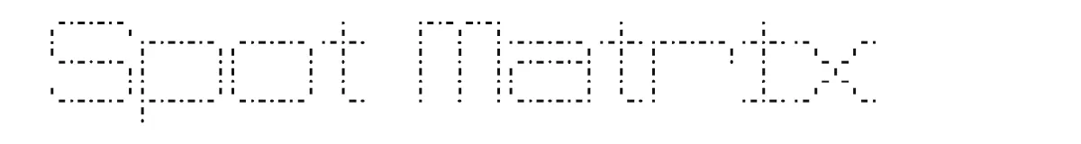 Spot Matrix font preview