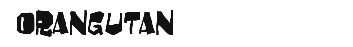 Orangutan original font preview