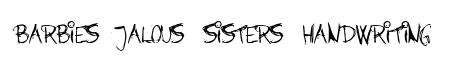 Barbies Jalous Sisters Handwriting
