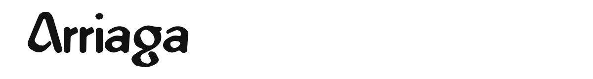 Arriaga original font preview