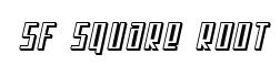 SF Square Root Shaded Oblique preview