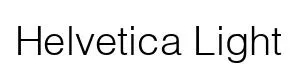 Helvetica Light