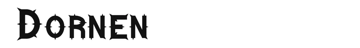 Dornen original font preview