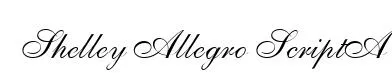 Shelley Allegro ScriptA