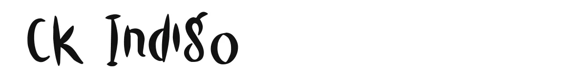 CK Indigo original font preview